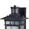 Vaxcel Ridge 6.5-in. W 1 Light Aluminum Black Motion Sensor Dusk to Dawn Outdoor Wall Lantern Clear Glass T0728 - alternate 8
